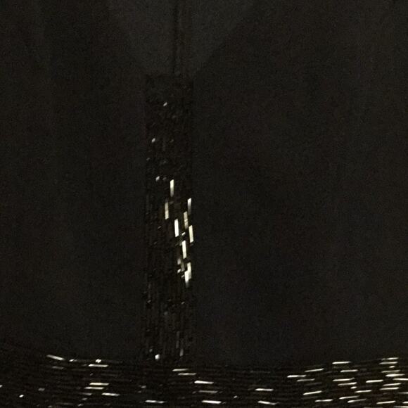 Beaded Flutter Sleeve Gown CARMEN MARC VALVO - Picture 6 of 10